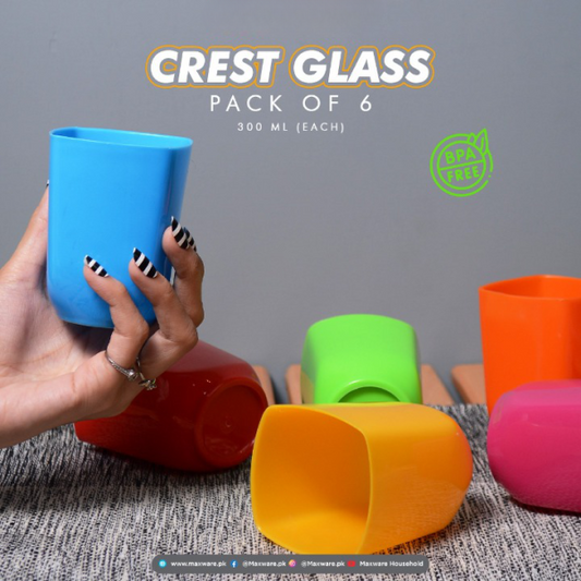 Crest Glass – Pack Of 6